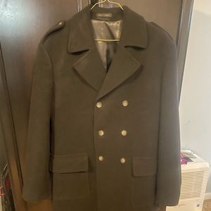 COPY - 44L black Chaps Peacoat - tags removed when dry cleaned - never worn bef…